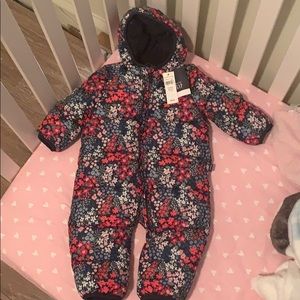 Floral Snowsuit for Baby